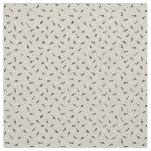 Tissu Daisy Minimal Sprig Campagne Charme rustique (Échantillon)