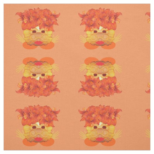 Tissu Daisy the Crab (Échantillon)