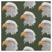 Tissu d'Alaska d'Eagle chauve (vert-foncé) (Fermer)