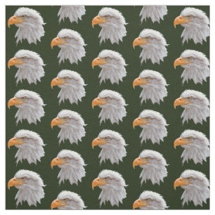 Tissu d'Alaska d'Eagle chauve (vert-foncé)