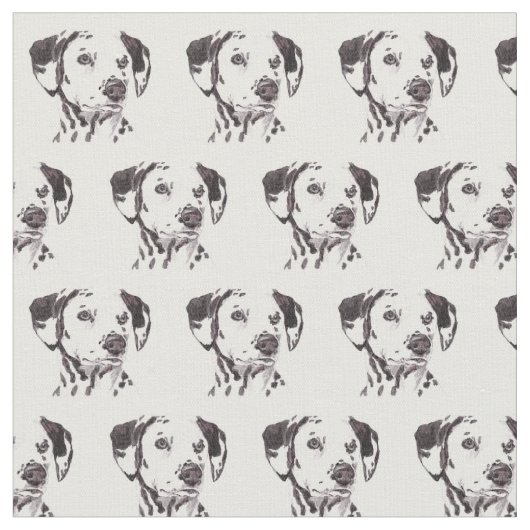 Tissu dalmatien d'art de chien (Fermer)