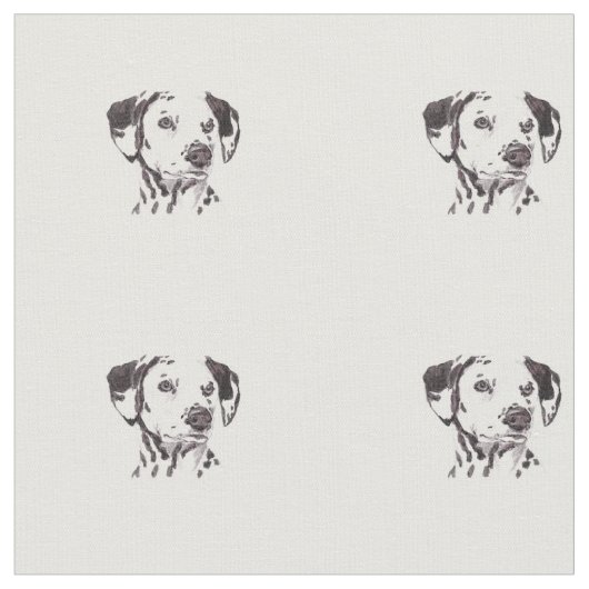 Tissu dalmatien d'art de chien (Fermer)