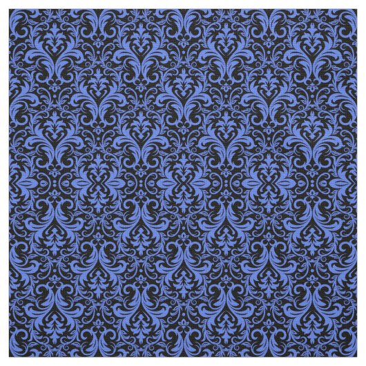 Tissu Damas bleu (Échantillon)