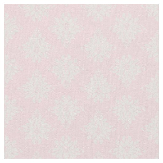 Tissu Damas d'ivoire sur fond rose clair (Fermer)