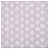 Tissu Damas d'ivoire sur fond violet clair (Échantillon)