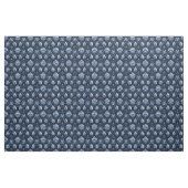 Tissu Damas floral bleu foncé (Yard)