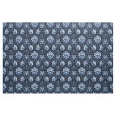Tissu Damas floral bleu foncé (Fat Quarter)
