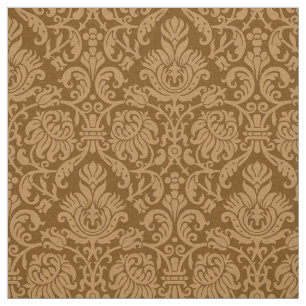 Tissu Damas génoise de la Renaissance, Caramel brûlé