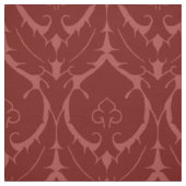Tissu Damas Renaissance simple, Rouge brique (Échantillon)