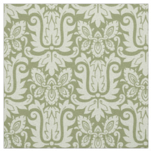 Tissu Damas, vert saule, 1885