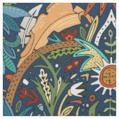 Tissu Damas victorienne minuit (Fermer)