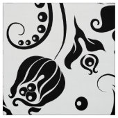 Tissu Damas vintage noir et blanc (Échantillon)