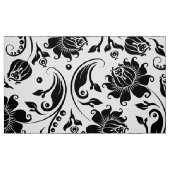 Tissu Damas vintage noir et blanc (Fat Quarter)