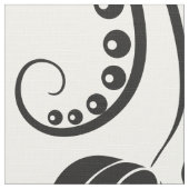 Tissu Damas vintage noir et blanc (Détail)