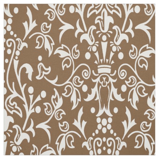 Tissu Damask Brown (Échantillon)