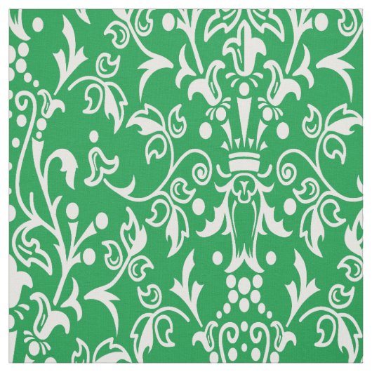 Tissu Damask Green (Échantillon)
