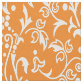 Tissu Damask Orange (Fermer)