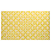 tissu damassé blanc baroque jaune (Yard)