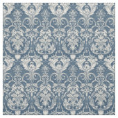 Tissu damassé bleu (Échantillon)