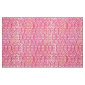 Tissu Damassé d'arabesque - nuances du rose de corail (Fat Quarter)