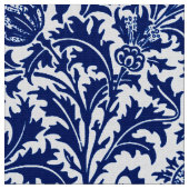 Tissu Damassé de chardon de William Morris, bleu de (Fermer)