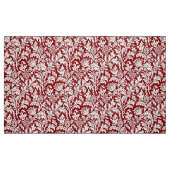Tissu Damassé de chardon de William Morris, rouge foncé (Fat Quarter)