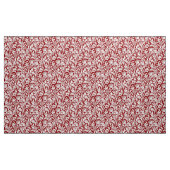 Tissu Damassé de chardon de William Morris, rouge foncé (Yard)