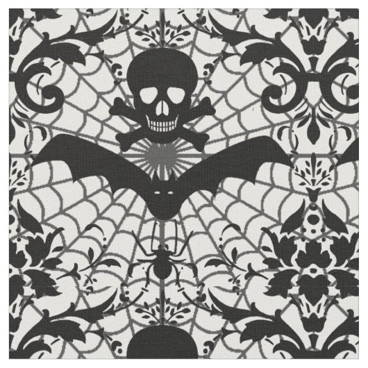 Tissu Damassé de Halloween (Fermer)