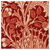 Tissu Damassé de William Morris, profondément orange (Fermer)