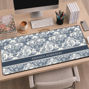 Tissu damassé floral vintage Monogramme toile de j