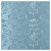 Tissu Damassé florale de bleus layette (Échantillon)