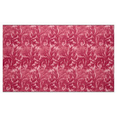 Tissu Damassé Jacobean de fleur, fuchsia et rose-clair (Fat Quarter)