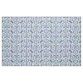 Tissu Damassé maure d'Ikat - bleu et blanc de ciel (Fat Quarter)