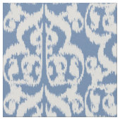 Tissu Damassé maure d'Ikat - bleu et blanc de ciel (Détail)