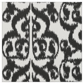 Tissu Damassé maure d'Ikat - noire et blanche (Détail)