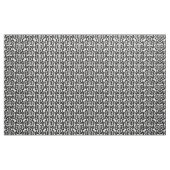Tissu Damassé maure d'Ikat - noire et blanche (Yard)