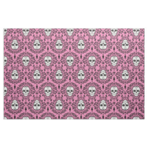 Tissu Damassé morte - motif chic de damassé de crâne