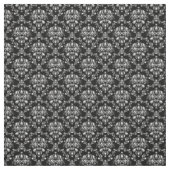 Tissu Damassé noire et blanche (Échantillon)