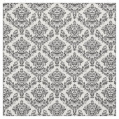 Tissu Damassé noire et blanche (Échantillon)