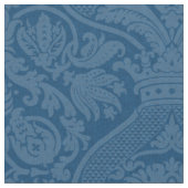 Tissu Damassé Renaissance - Bleu Paon (Fermer)