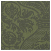 Tissu Damassé Renaissance - Vert foncé (Fermer)