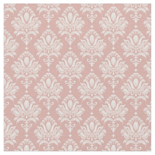 Tissu Damassé rose (Fermer)