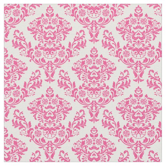 Tissu Damassé rose et blanche (Fermer)
