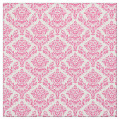 Tissu Damassé rose et blanche (Échantillon)