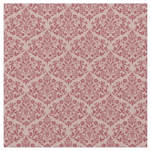 Tissu Damassé Rouge Rustique (Fermer)