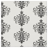 Tissu Damassé Tissu-Noire et blanche faite sur commande (Fermer)