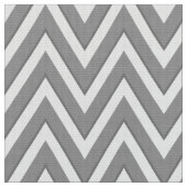 Tissu d'ameublement Chevron Gris et Blanc (Fermer)
