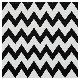 Tissu d'ameublement Chevron Noir et Blanc
