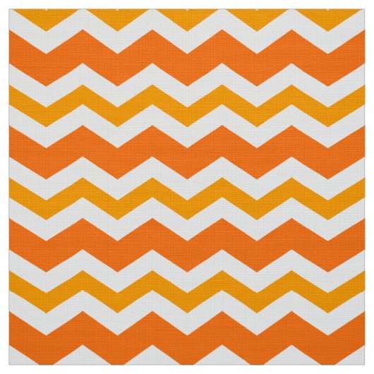 Tissu d'ameublement Orange Zig Zag au mètre (Échantillon)