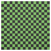 Tissu Damier vert et noir (Échantillon)
